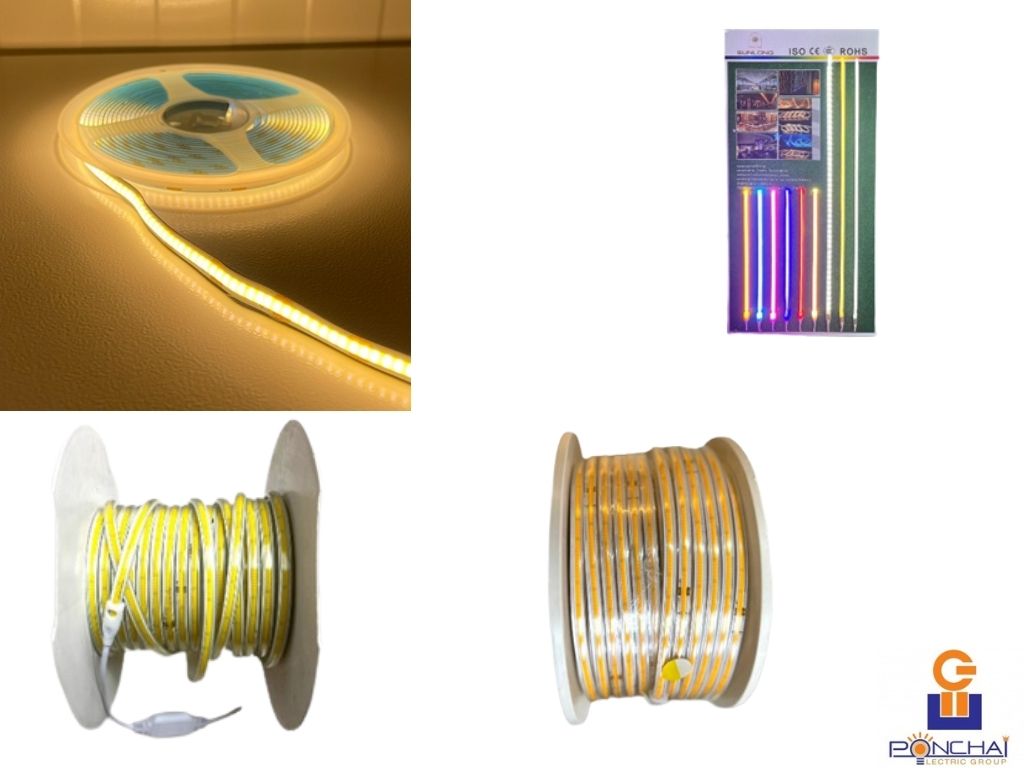 ไฟ COB สายยาง 220V ไฟ COB สายยาง 12V ไฟ COB